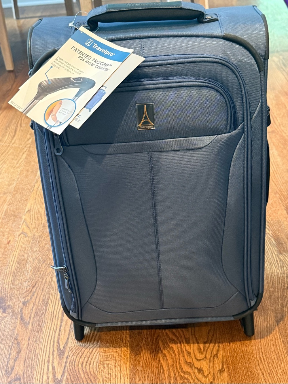 Travelpro Navy Softside Carry-On with Front Organizer